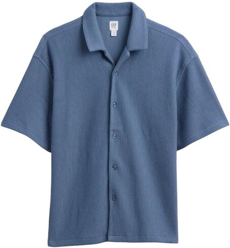 GAP Boys' Collared Button Front Knit Top in Kuwait