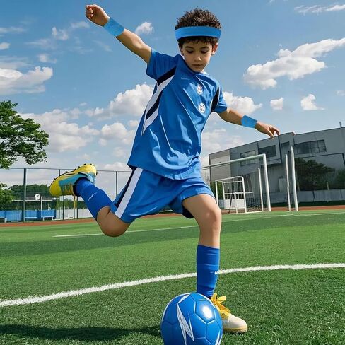 48 Pcs Neon Sweatbands Set 16 Sets Sports Headband and Wristbands Colorful Sports Headband Wristband for Man and Women Bulk Headband Wristband Set Cotton Terry Basketball Tennis（16 Colors） in Saudi Arabia