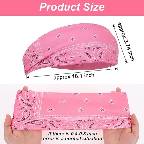 24 Pcs Sports Headbands for Men & Women - Camo, Patterned, Solid Colors - Non Slip Moisture Wicking Headband for Running, Cycling, Yoga, Gym & Outdoor Work in Saudi Arabia
