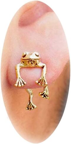 Frog Earrings Gift for Girls Women, Teen Girl Gifts Trendy Stuff Cute Cool Stuff Sterling Silver Post Stud Earrings for Girl Women Jewelry in Saudi Arabia