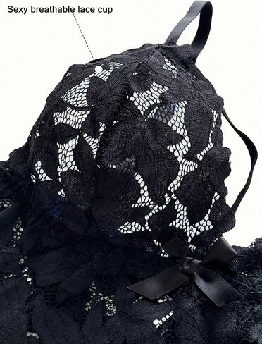 Women 2026 Plus Size Lace Lingerie Set 2 Piece Wireless Bra and Panty Set Soft Cup in Kuwait