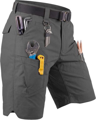 Men’s Hiking Cargo Shorts Quick Dry Lightweight Breathable Multi Pockets Summer Tactical Work Shorts (No Belt) in Saudi Arabia