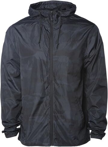 URBANJ Men's Rain Jacket with Hood Lightweight Windbreaker Packable Jacket Water Resistant Rain Coat in Kuwait