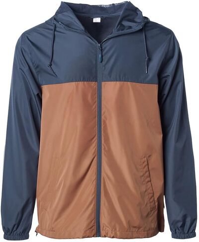 URBANJ Men's Rain Jacket with Hood Lightweight Windbreaker Packable Jacket Water Resistant Rain Coat in Kuwait