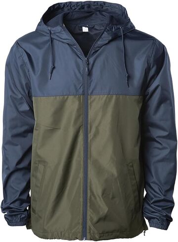 URBANJ Men's Rain Jacket with Hood Lightweight Windbreaker Packable Jacket Water Resistant Rain Coat in Kuwait