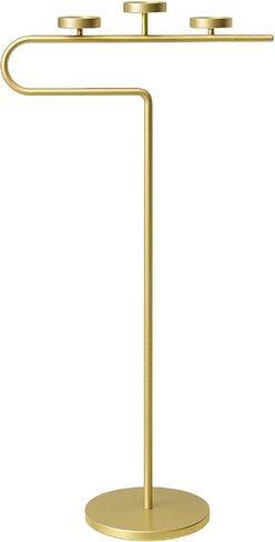 Smtyle Modern Gold Tall Candelabra Floor Candle Stand, Sculptural U-Shaped Candle Holders for Wedding Party Holiday Anniversary Ceremony Home Decor in Saudi Arabia