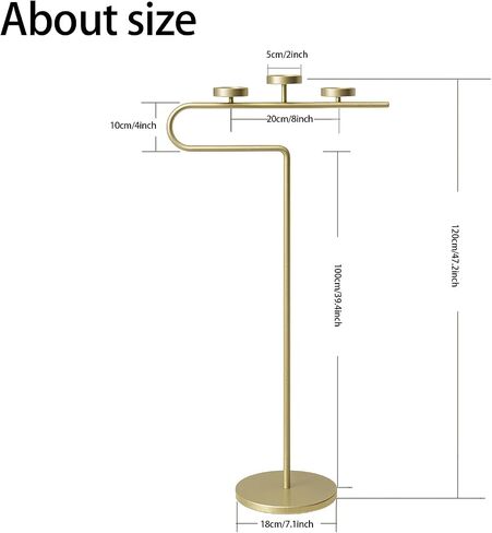 Smtyle Modern Gold Tall Candelabra Floor Candle Stand, Sculptural U-Shaped Candle Holders for Wedding Party Holiday Anniversary Ceremony Home Decor in Saudi Arabia