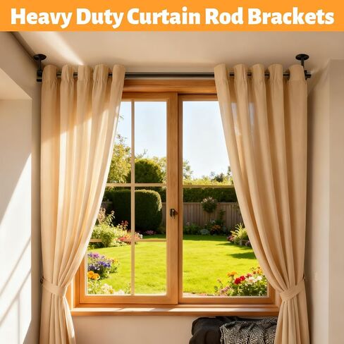 Black Ceiling Curtain Rod Brackets, Adjustable Flange Curtain Rod Bracket Hangers, 4 Pcs Upgrade Ceiling Mount Rod Holders Fits 1.1''-1.26'' Rods for Closet Wardrobe Bathroom Kitchen Home Hotel in Saudi Arabia