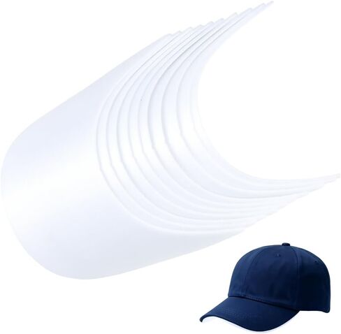 CRASPIRE 10Pcs Baseball Cap Visor Insert Black Plastic Hat Brim Inner Support Stand Bump Stiffener Caps Holder Tennis Replacement Liner Shaper Accessories for DIY Craft Sewing Sun Hats Supplies Making in Kuwait