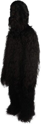 Hairy Warrior Ape Military Leader Resistance Fighter Yeti - Black Cosplay Wig And Costume, Multiple Color Options (Large/XL) in Kuwait
