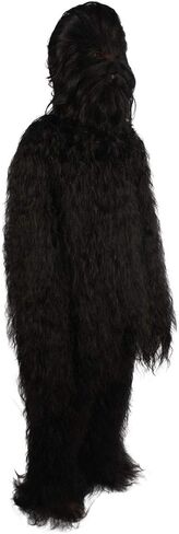Hairy Warrior Ape Military Leader Resistance Fighter Yeti - Black Cosplay Wig And Costume, Multiple Color Options (Large/XL) in Kuwait