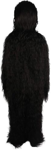 Hairy Warrior Ape Military Leader Resistance Fighter Yeti - Black Cosplay Wig And Costume, Multiple Color Options (Large/XL) in Kuwait