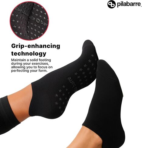 PILA-BARRE Women’s Low Grip Socks – Non Slip for Barre Yoga Pilates in Saudi Arabia