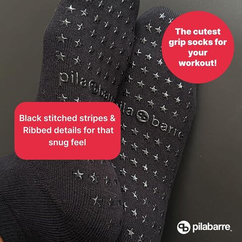 PILA-BARRE Women’s Low Grip Socks – Non Slip for Barre Yoga Pilates in Saudi Arabia