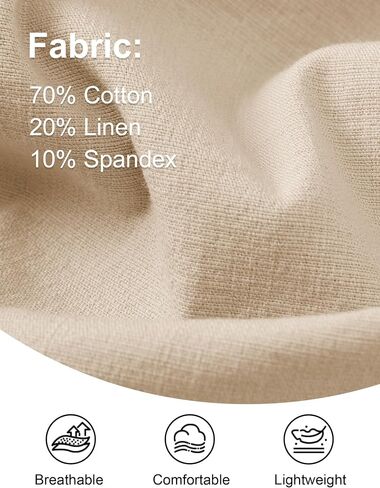 Women's Linen Pants High Waist, Summer Lightweight Straight Leg Casual Beach Vacation Outfits with Pocket Drawstring in Saudi Arabia
