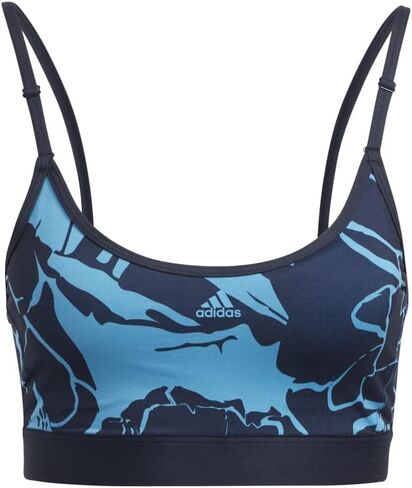 حمالة صدر نسائية من adidas Light-Support بطبعة زهور، أزرق، مقاس LAC in Kuwait