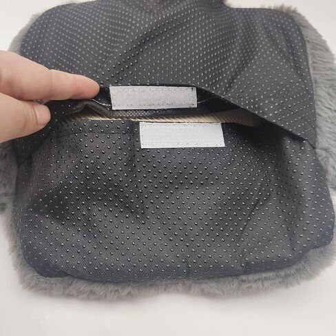 Soft Large Foot Cover,Hot Water Bottle for Feet and Hands,Warm Foot Cushion, 2L Heated Warmer with Washable Plush Cover, Non-Electric Heated Warmer for Pain Relief (Dark Grey, Without Heel) in Saudi Arabia