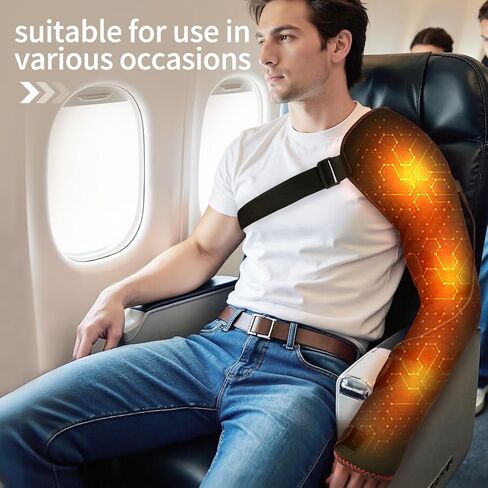 Shoulder Arm Hand Heating Pad for Pain Relief, Ultra Long Heated Wrist Wrap Heated Elbow Brace Hand Warmer for Tendonitis, Arthritis, Sports Injury Recovery, 3 Temperature Settings & Timer in Saudi Arabia