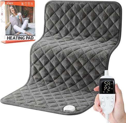 Extra Large Heating Pad for Back,32"x20" Electric Heating Pad for Neck,Shoulder,Legs,Knees and Other Body Parts Pain Relief,6 Heat Settings&10 Auto-Off Timers,Machine Washable,Gifts for Lover in Saudi Arabia