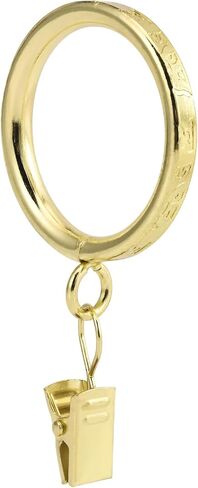 Thick Metal Clip Curtain Rings with Ancient Script Engraving,1.5" Inner Diameter, for Rods up to 1.25 Inches, Decorative Drapery Hardware (Black-28pcs) in Saudi Arabia