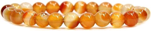 Angelstones Handmade Natural Healing Gemstone 8mm Round Beads Stretch Crystal Bracelet 7 Inch Unisex in Saudi Arabia
