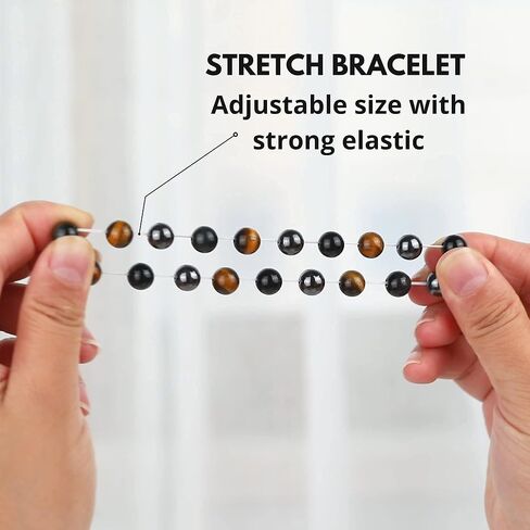 Crystal Vibe - Healing Crystal Bracelet for Women & Men | Natural Gemstone Bead Bracelet | Adjustable Handmade Energy Stone Bracelet | Bracelet for Meditation, Yoga & Daily Wear | Multiple Types in Saudi Arabia