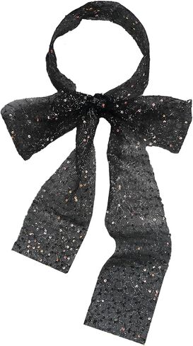 Sparkling Scarf for Women Fashion Scarves, Multifunctional Neck Scarf for Neck Head Wrap Belt Accessory in Kuwait