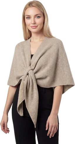 RUI VTRON Shawl Wraps for Women Pashmina Triangle Cape Knit Sweater Scarf Fall Winter Fashion Accessory in Kuwait