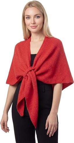 RUI VTRON Shawl Wraps for Women Pashmina Triangle Cape Knit Sweater Scarf Fall Winter Fashion Accessory in Kuwait