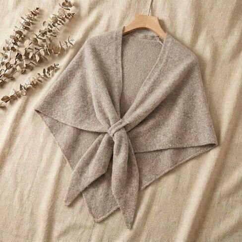 RUI VTRON Shawl Wraps for Women Pashmina Triangle Cape Knit Sweater Scarf Fall Winter Fashion Accessory in Kuwait