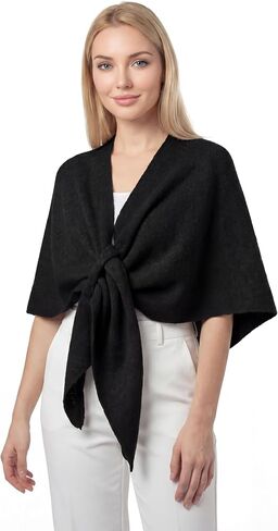 RUI VTRON Shawl Wraps for Women Pashmina Triangle Cape Knit Sweater Scarf Fall Winter Fashion Accessory in Kuwait