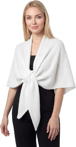 RUI VTRON Shawl Wraps for Women Pashmina Triangle Cape Knit Sweater Scarf Fall Winter Fashion Accessory in Kuwait