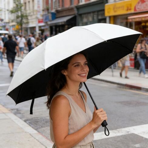 3 Pack Windproof Travel Umbrella - Folding Umbrellas for Rain, Compact Folding Umbrella with UV Protection,Folding Small Sun Umbrella for Car, Walking. in Kuwait