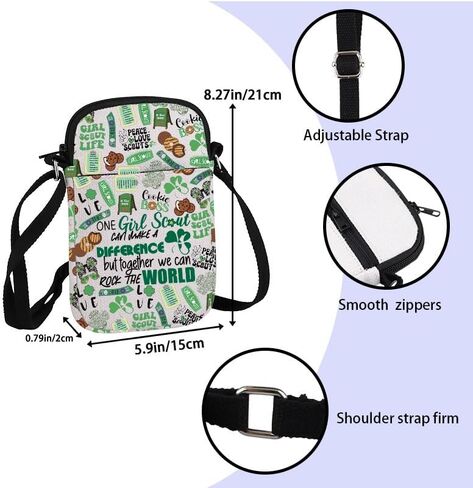 ZJXHPO Scout Cross Body Bag Scout Messenger Bag One Scout Can Make A Difference Carry On Bag Scout Leader Shoulder Bag (One Scout CB) in Kuwait