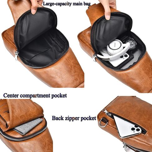 ANPTER Messenger Bag Crossbody Sling Bag Over the Shoulder Purse Side Crossover Handbag for Men in Saudi Arabia
