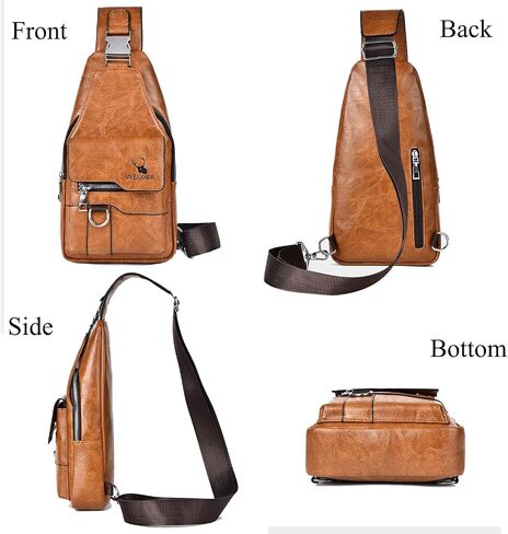 ANPTER Messenger Bag Crossbody Sling Bag Over the Shoulder Purse Side Crossover Handbag for Men in Saudi Arabia