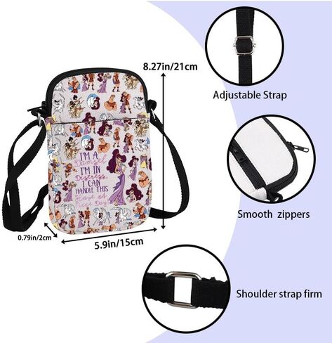 ZJXHPO Muses Fans Cross Body Bag Muses Fans Gift Muses Messenger Bag Megara Shoulder Bag (Damsel CB) in Kuwait