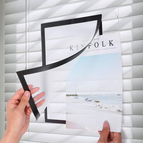 20 Packs 8.5 x 11 Magnetic Picture Frame Bulk, 8.5 by 11 Certificate Frame Document Frames, Magnetic Picture Frames with Self Adhesive Backing for Refrigerator Glass Locker Cubicle in Kuwait