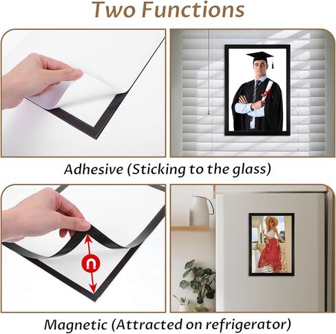 20 Packs 8.5 x 11 Magnetic Picture Frame Bulk, 8.5 by 11 Certificate Frame Document Frames, Magnetic Picture Frames with Self Adhesive Backing for Refrigerator Glass Locker Cubicle in Kuwait