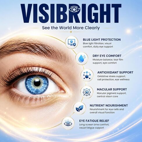 Lutein and Zeaxanthin Supplements, Eye Vitamins, 40 mg Lutein & 8 mg Zeaxanthin with Astaxanthin, Vitamins A, C, E, Zinc, Omega-3 & 7, Bilberry & Probiotics for Blue Light, Eye Health, 180 Count in Saudi Arabia
