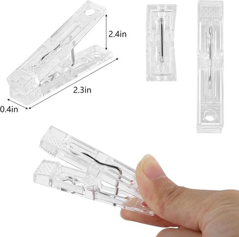600Pcs Plastic Alligator Clips U Shape Clear Durable Plastic Alligator Clips for Hold Garments in Place in Saudi Arabia