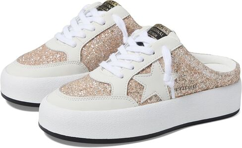 VINTAGE HAVANA Womens Val Glitter Platform Mule Sneakers Shoes Casual - Gold, White - Size 9 B in Kuwait