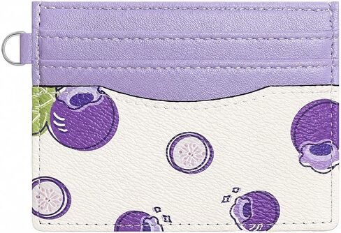 Sunwel Fashion Slim Credit Card Case for Women with Cute Fruit Prints & ID Window (CHERRY) in Kuwait