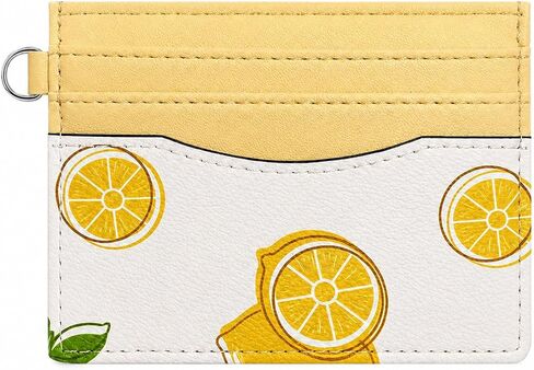 Sunwel Fashion Slim Credit Card Case for Women with Cute Fruit Prints & ID Window (CHERRY) in Kuwait