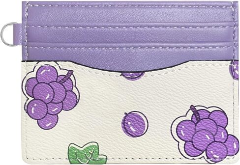 Sunwel Fashion Slim Credit Card Case for Women with Cute Fruit Prints & ID Window (CHERRY) in Kuwait