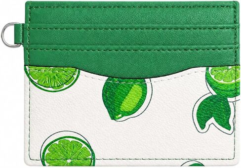 Sunwel Fashion Slim Credit Card Case for Women with Cute Fruit Prints & ID Window (CHERRY) in Kuwait