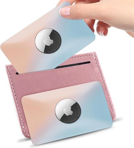 Airtag Wallet Holder Card Insert 2 Pack,Ultra Thin Card Case for Apple Airtag,Air tag Card Holder for Purse, Handbag, Backpack Wallet, Clutch Bag | Stays Hidden | Vibrant Colors in Saudi Arabia
