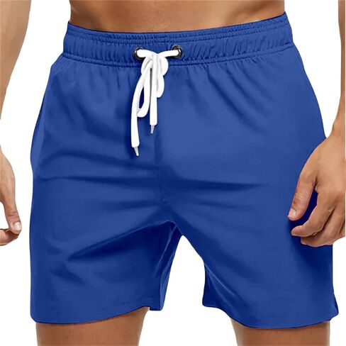 Men's Swim Trunks Waterproof Quick Dry Shorts Elastic Waist Beach Short Summer Solid Color Drawstring Pant for Couple in Saudi Arabia