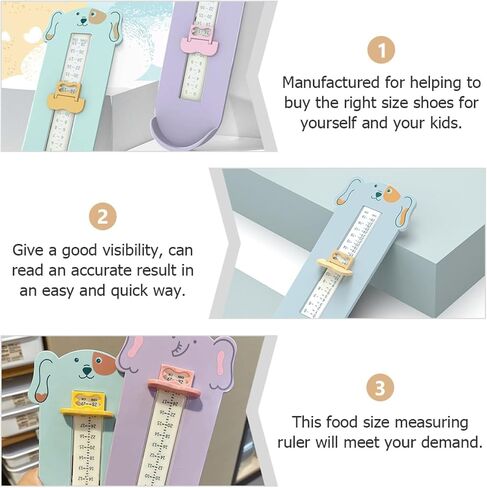 مسطرة قياس القدم من SUPVOX وقياس حجم الحذاء بتصميم حيوان أزرق، أداة قياس القدم لملاءمة الحذاء بدقة في المنزل in Saudi Arabia
