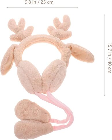 Operitacx Winter Ear Protective Warmer Earmuffs for Boys Plush Cute Cartoon Ear Covers for Cold Weather Outdoor Use Random Color in Saudi Arabia